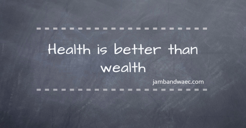 Health is Better than Wealth