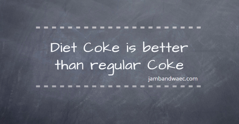 Diet Coke is Better than Regular Coke